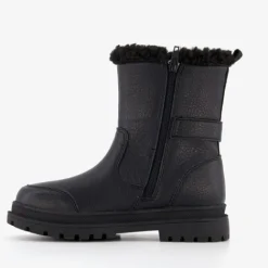 Blue Box Gevoerde meisjes biker boots zwart Sale