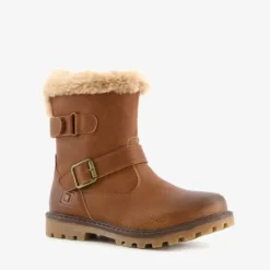 Blue Box Gevoerde meisjes biker boots bruin Outlet