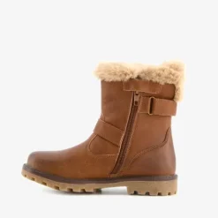 Blue Box Gevoerde meisjes biker boots bruin Outlet