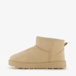 Braqeez Gevoerde meisjes enkellaarsjes beige Discount