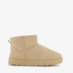 Braqeez Gevoerde meisjes enkellaarsjes beige Discount