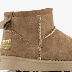 Braqeez Gevoerde meisjes laarsjes taupe Discount