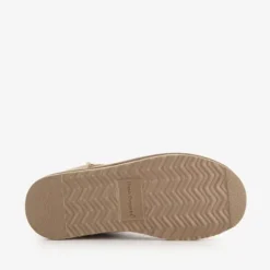 Hush Puppies Gevoerde suede enkellaarsjes beige Outlet