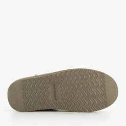 Hush Puppies Gevoerde suede heren pantoffels taupe Online