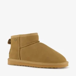 Hush Puppies Gevoerde suede laarsjes camel Outlet