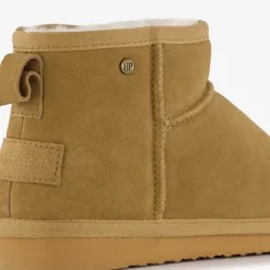 Hush Puppies Gevoerde suede laarsjes camel Outlet
