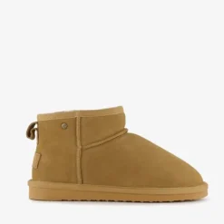 Hush Puppies Gevoerde suede laarsjes camel Outlet