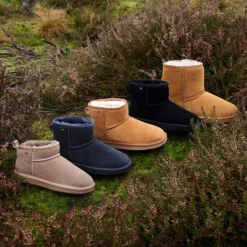 Hush Puppies Gevoerde suede laarsjes lichtbruin Sale