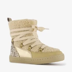 Blue Box Gevoerde teddy enkellaarsjes beige