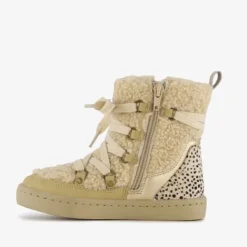 Blue Box Gevoerde teddy enkellaarsjes beige