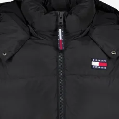 Tommy Hilfiger Gewatteerde heren winterjas zwart Outlet
