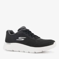Skechers Go Walk Flex heren wandelschoenen zwart wit Clearance