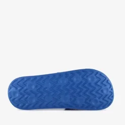 Dutchy Heren badslippers blauw wit