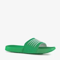 Dutchy Heren badslippers groen wit Sale