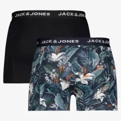 Jack & Jones Heren boxershorts 2 pack bloemenprint Outlet