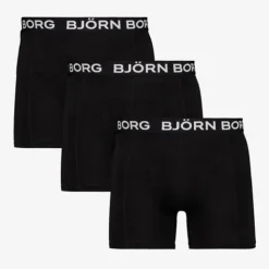 Bjorn Borg Heren boxershorts 3 pack zwart wit Discount
