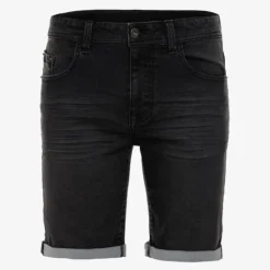 Unsigned Heren denim short zwart Sale