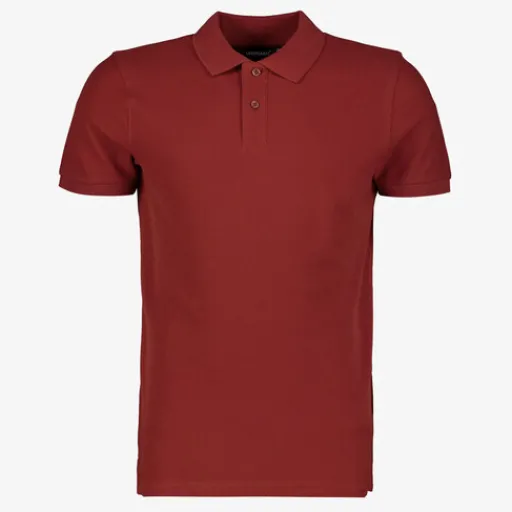 Unsigned Heren polo bordeauxrood Outlet