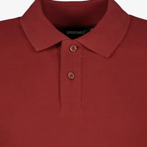 Unsigned Heren polo bordeauxrood Outlet