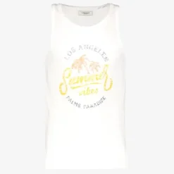 Produkt Heren singlet met print wit Online