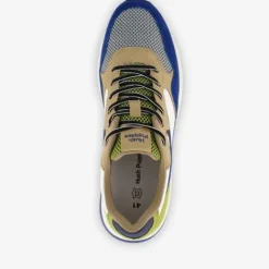 Hush Puppies Heren sneakers blauw groen Clearance