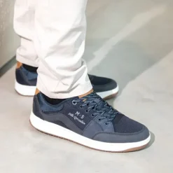 Blue Box Heren sneakers donkerblauw Discount