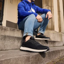 Hush Puppies Heren sneakers zwart Discount