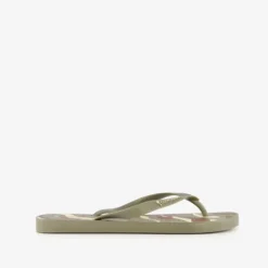Copacabana Heren teenslippers met camouflage groen