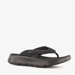 Skechers Heren teenslippers zwart New