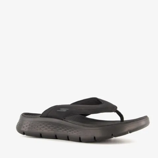 Skechers Heren teenslippers zwart New