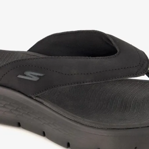 Skechers Heren teenslippers zwart New