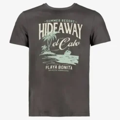 Unsigned Heren T-shirt donkergrijs Online