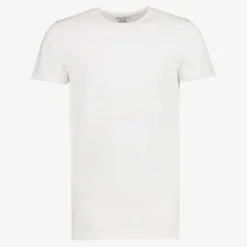Unsigned Heren T-shirt extra lang met ronde hals Sale