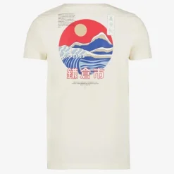 Unsigned Heren T-shirt met backprint wit Clearance