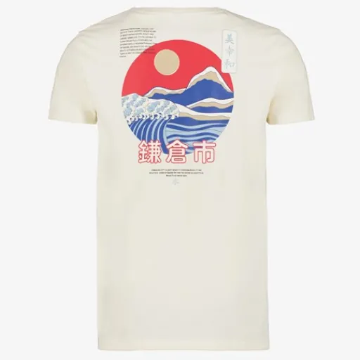 Unsigned Heren T-shirt met backprint wit Clearance