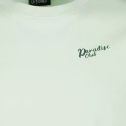 Unsigned Heren T-shirt met backprint lichtgroen Sale