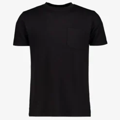 Unsigned Heren T-shirt met structuur zwart Online