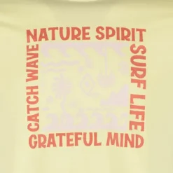 Unsigned Heren T-shirt met tekst geel Best