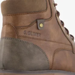s.Oliver Heren veterboots donkerbruin Discount