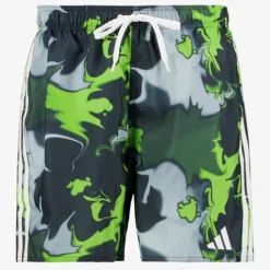 Adidas Heren zwemshort groen met print