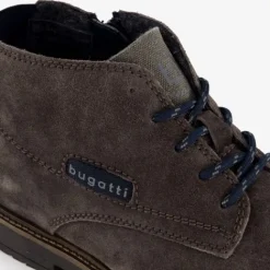 Bugatti Hoge bruine suede heren veterschoenen Outlet