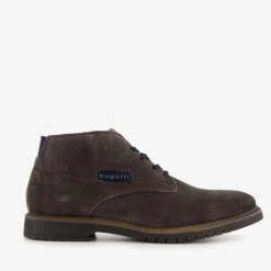 Bugatti Hoge bruine suede heren veterschoenen Outlet