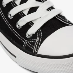 Scapino Hoge canvas dames sneakers zwart