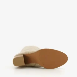 Blue Box Hoge dames laarzen met hak beige Outlet