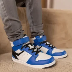 Blue Box Hoge jongens sneakers blauw wit Outlet