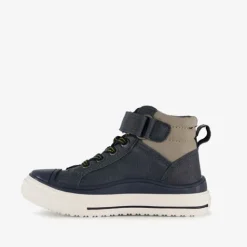 Blue Box Hoge jongens sneakers blauw met smiley