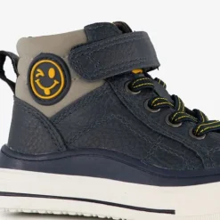 Blue Box Hoge jongens sneakers blauw met smiley