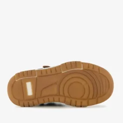 Blue Box Hoge jongens sneakers bruin blauw New