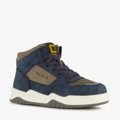 Blue Box Hoge jongens sneakers donkerblauw taupe Discount