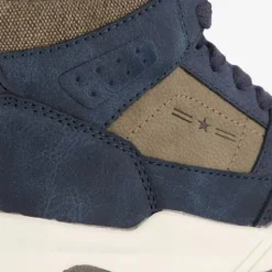 Blue Box Hoge jongens sneakers donkerblauw taupe Discount